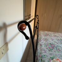 Letto e rete in ferro battuto