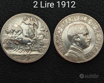 2 lire 1912 Regno 