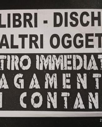 ritiro libri fumetti dischi 