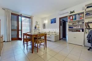 Trilocale con giardino privato, box e cantina
