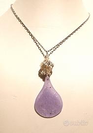 Ciondolo in pietra e argento 925 