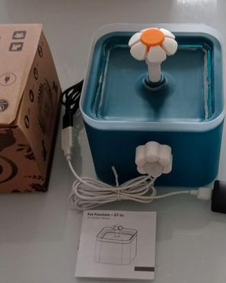 Fontanella Gatti In Plastica Con Sensore Movimento