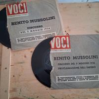 Mussolini. Registrazione discorsi