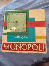 Monopoli valuta in Lire completo pedine legno 