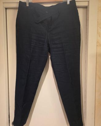 pantalone uomo lino 