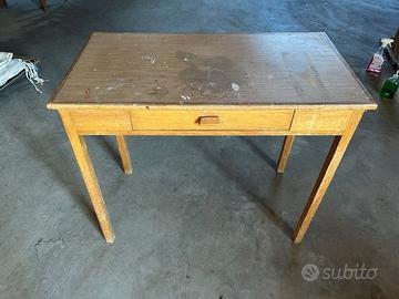 Piccola scrivania tavolo Vintage anni 1950
