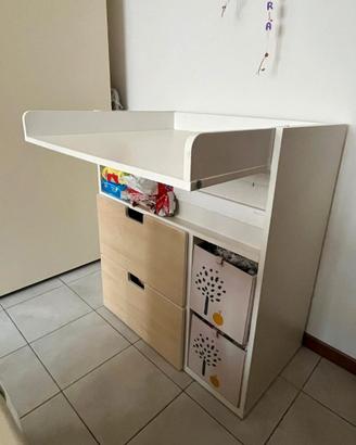 Fasciatoio IKEA Småstad (Bianco/Betulla)