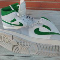 Nike Air Jordan 1 Mid DQ8426-142 Bianco Verde