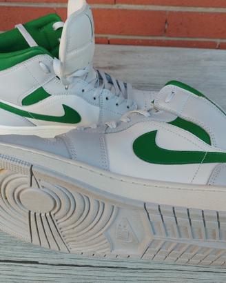 Nike Air Jordan 1 Mid DQ8426-142 Bianco Verde
