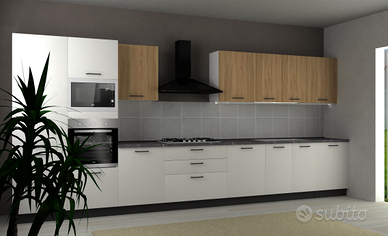 Cucina Moderna con Elettrodomestici misura 480 cm