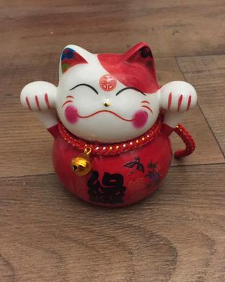 Salvadanaio in ceramica gatto cinese