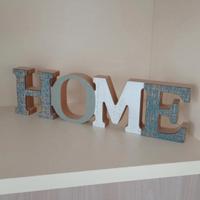 Scritta Home in legno