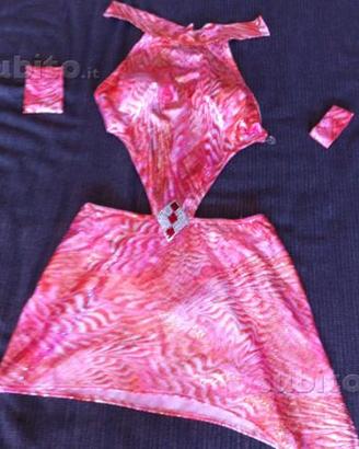 Vestito da ballo latino caraibici rosa