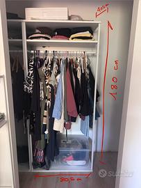 Struttura metallo ikea per cabina armadio