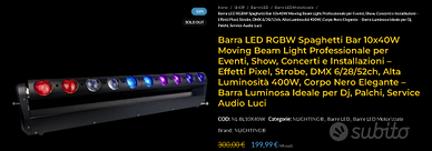 Barra led spaghetti