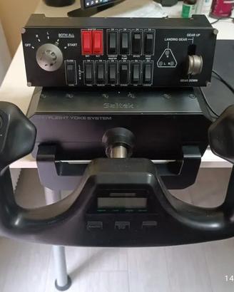 Saitek Pro Flight Yoke System + Logitech Switch
