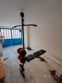 palestra upper body, panca piu lat machine