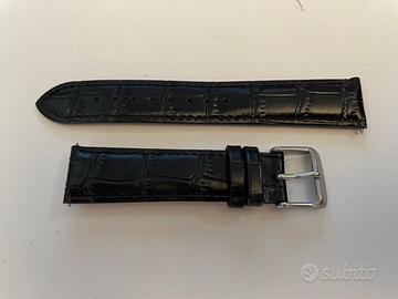 New CINTURINO per OMEGA Stampa ALLIGATORE Nero 20