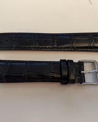 New CINTURINO per OMEGA Stampa ALLIGATORE Nero 20