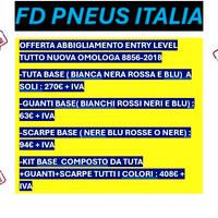 tuta scarpe e guanti da competizione fia nuovi