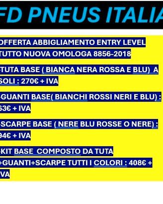 tuta scarpe e guanti da competizione fia nuovi