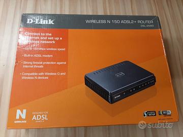 Modem Router D-Link DSL-2542B  adsl2 4 porte
