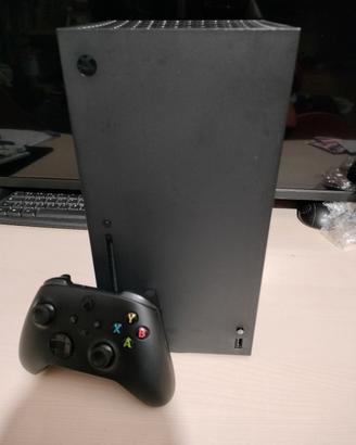 Xbox series X + volante thrustmaster T128 + giochi