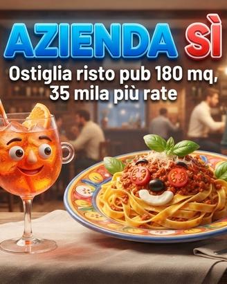 AziendaSi risto bar 180 mq anche rate
