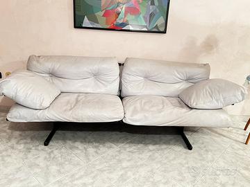 Divano 3 posti in vera pelle Frau