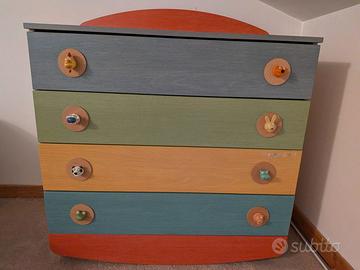 Cassettiera e lettino Foppapedretti magic coriand.