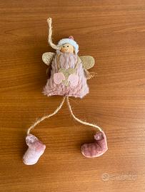 Angioletto stoffa albero Natale