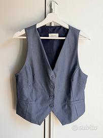 Gilet Donna Floria Grigio Elegante-Taglia S