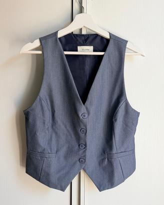 Gilet Donna Floria Grigio Elegante-Taglia S