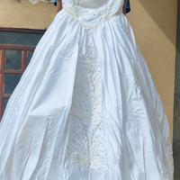 abito da sposa anni 90 bianco 