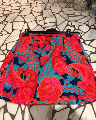 Mini gonna multicolore zara