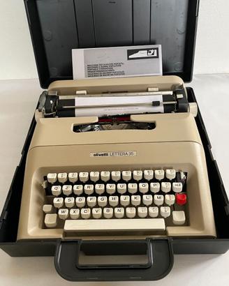 OLIVETTI LETTERA 35 CON CUSTODIA RIGIDA
