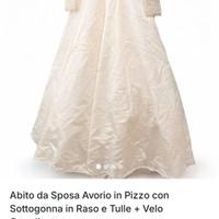 Abito da sposa avorio taglia 44