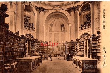JESI Chiesa San Floriano Biblioteca cartolina