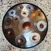 Grey&Copper Handpan 12 Note (11 + Ding) - NUOVO