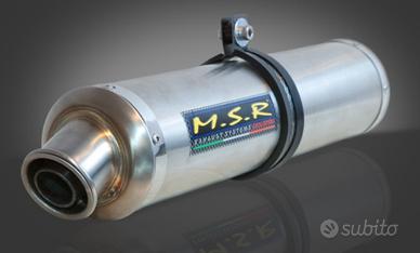 Scarico omologato msr bmw f 650 gs 2000 2001 2002