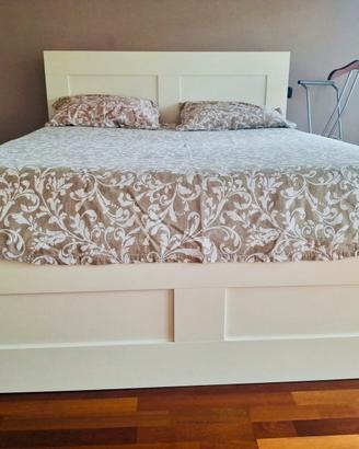 Letto matrimoniale bianco Ikea