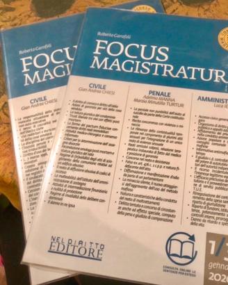 2 Focus Magistratura + 1 mese Concorsando Premium