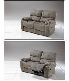 Divano recliner elettrico 2 posti