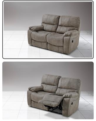 Divano recliner elettrico 2 posti