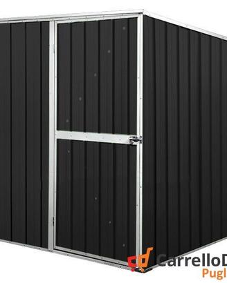 Box da giardino lamiera 175x185cm nero