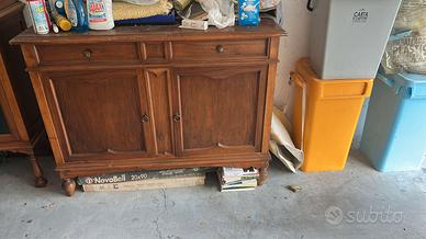credenza più vetrinetta abbinata .