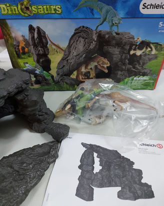 Schleich set dinosauri con grotta 41461