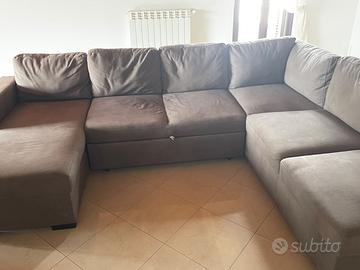 Divano angolare a letto +cassettone