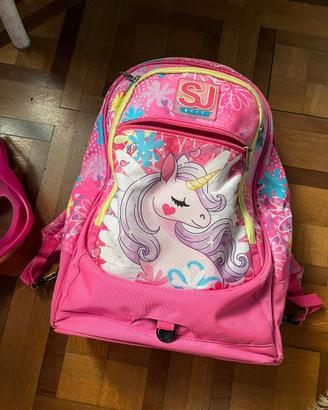 Zaino/ trolley seven elementari rosa