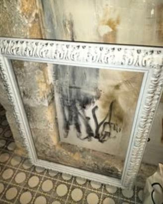 Cornice shabby chic bianca